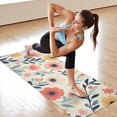 thumbnail image 6 of Pioneer Flower Floral Print Pattern Hot Yoga Mat Towel Non Slip for Hot Yoga - Quick-Drying Yoga Mat Cover with 4 Corner Pockets with Travel Bag - Hot Yoga Towel Non Slip 70"x26", 6 of 6