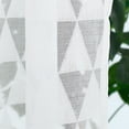 thumbnail image 4 of HomeLife Window Screen for Living Room Curtains 1 Pair White Triangle Print Window Curtain Tulle Bedroom Curtain Divider Drape Home Decor, 4 of 9