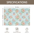 thumbnail image 3 of Placemat, Pioneer Flower Floral Print Pattern Place Mats Table Mat Set Of 2, PVC Washable Placemats for Party Kitchen Dining Decoration, 18x12 Inch, Fade Resistant, 3 of 6