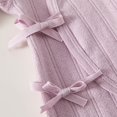 thumbnail image 6 of BLVB Newborn Baby Boy Girl Clothes Cotton Wrap Romper Long Sleeve Coming Home Outfit Infant Jumpsuit(Purple,0-1 Months), 6 of 6