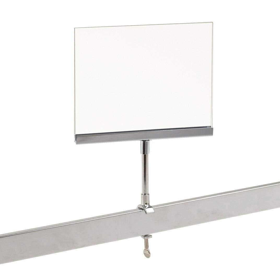 Universal Retail Rack Acrylic Frame Clamp On 5 5 X 7 Sign Holder Card 