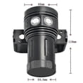 thumbnail image 3 of Linterna LED XM-L2 para cámara de vídeo y fotografía, para buceo submarino, 100 m, A15, p202411261129, 3 of 3