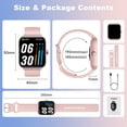 thumbnail image 4 of TOOBUR IDW16 IP68 Waterproof 1.95 inch Pink Case with Silicone Band, 4 of 8