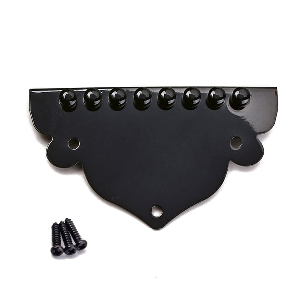 Decoración de la pieza de la mandolina con los orificios de montaje Instrumentos musicales de cuerda Puente de la pieza de cola Suministros de piezas de repuesto Advancent OD010988-00