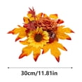 thumbnail image 3 of Fllostpr 2 PC Fall Artificial Sunflower Flowers Maple Leaf,Fake Plants for Indoor Decoration, Home Dining Surface and Restaurant Display Decor, 11 in, 3 of 6