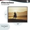 thumbnail image 4 of Stupell Industries Contemporary Cowboy's Ride Home Black Framed Giclee Art, 14 x 11, by Kim Allen, 4 of 8