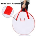 thumbnail image 3 of Active Mind Ltd 2-Pack 36 Inch Heavy Duty Wreath Storage Bag - Artificial Christmas Wreath Container with Dual Zipper & Handles, Tote Bin for Garland, Holiday Seasons, White, 3 of 8