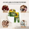thumbnail image 7 of Rateoe Not All Who Wander Are Lost Pattern Womens Pajamas Set Long Sleeve Sleepwear Button Down Nightwear Soft Cotton Pj Lounge Sets-Small, 7 of 7