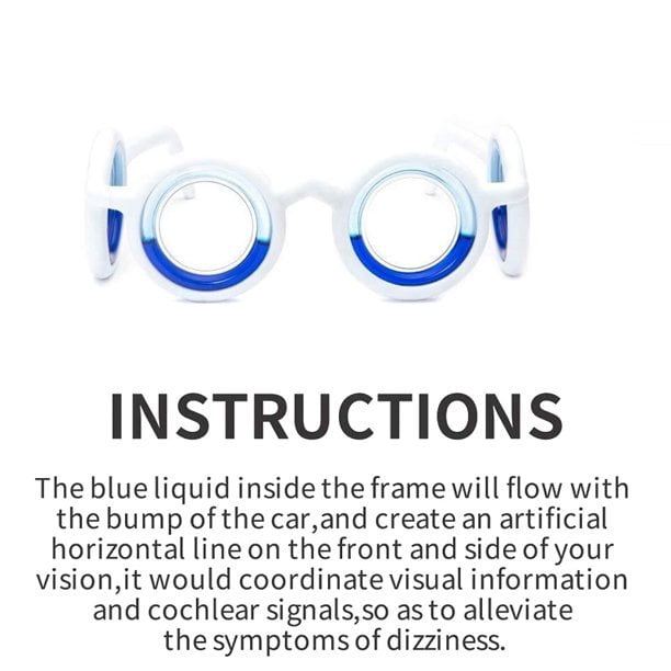 Anti Motion Sickness Glasses New Anti Dizziness Motion Sickness Glassess Anti-Seasick Liquid No Lens Eyewear