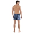 thumbnail image 3 of GÖTZBURG Bóxer de Hombre 4 pcs. - Poplin, Algodón Puro, Juego de Ropa Interior Azul/Blanco M (Medium), 3 of 4