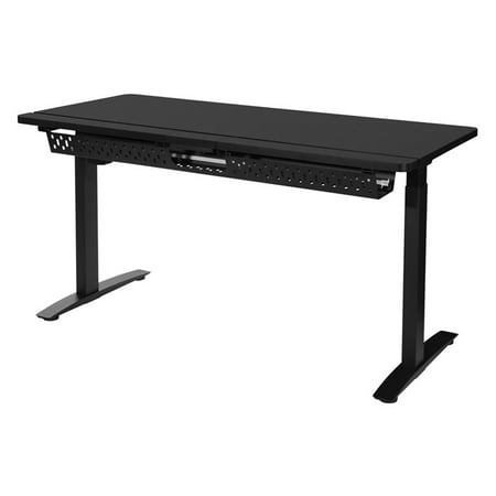 OSP Home Furnishings - Kilo55 Battlestation Gaming Electric Lift Desk - Gray