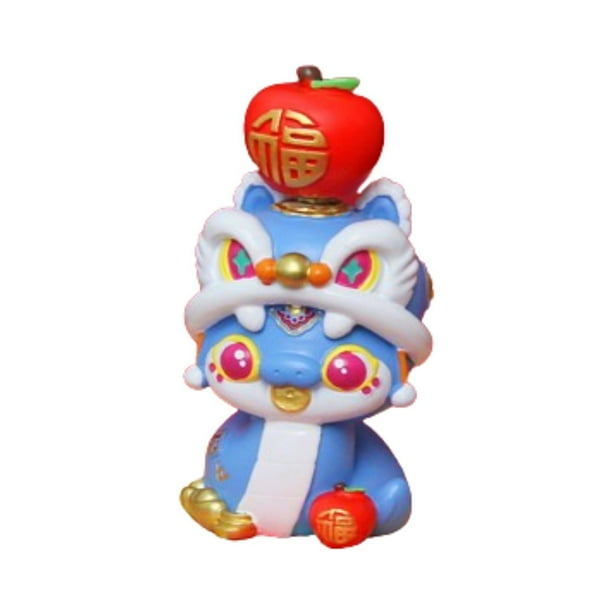 Figura de serpiente de Año Nuevo chino, decoración de Año Nuevo, estilo chino, coleccionable, de escritorio. Estilo D