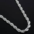 thumbnail image 6 of Grandest Birch Women's Men's 925 Sterling Silver Twist Chain Necklace Charm Jewelry 925 Sterling Silver Silver, 6 of 7