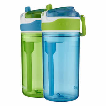 13 oz New Contigo Kids 2 and 1 Snack Hero Kids Tumbler and Snack Cup 2 pac.. 