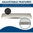 thumbnail image 5 of Broan-NuTone Sahale BKSH130SS Under Cabinet Range Hood - 300 CFM, Stainless Steel, Light, 5 of 6