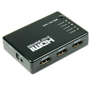 AIDM 5 Port 1080P Hdmi Switch Switcher Selector Splitter Hub With Ir Remote