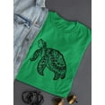 thumbnail image 3 of Sea Turtle Bold Lineart Shaped T-Shirt Women -Image by Shutterstock, Female x-Large, 3 of 4