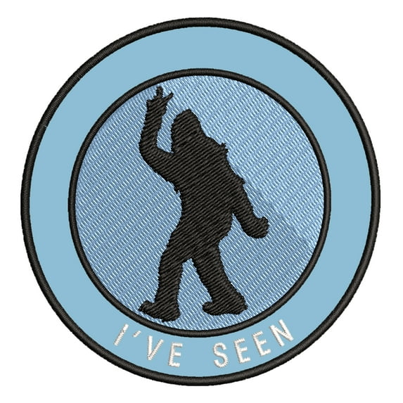 Bigfoot I've Seen 3.5" Iron On Or Sew On Embroidered Fabric Badge Patch Unexplained Mysteries Iconic Series