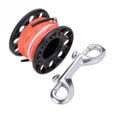 thumbnail image 3 of 30m DIY Fishing Reel Spool Line Mini Aluminium Reel Baitcasting Reel Spool with Stainless Steel Double Ended Hook ,Rigid Aluminum Skeletal Frame, 3 of 7