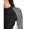 thumbnail image 6 of Attraco Women's Printed Rash Vest Long Sleeve UV Swim Shirts Rash Guard Tops, 6 of 7
