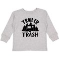 thumbnail image 3 of Inktastic Trailer Trash- Camping Humor Boys or Girls Long Sleeve Toddler T-Shirt, 3 of 5