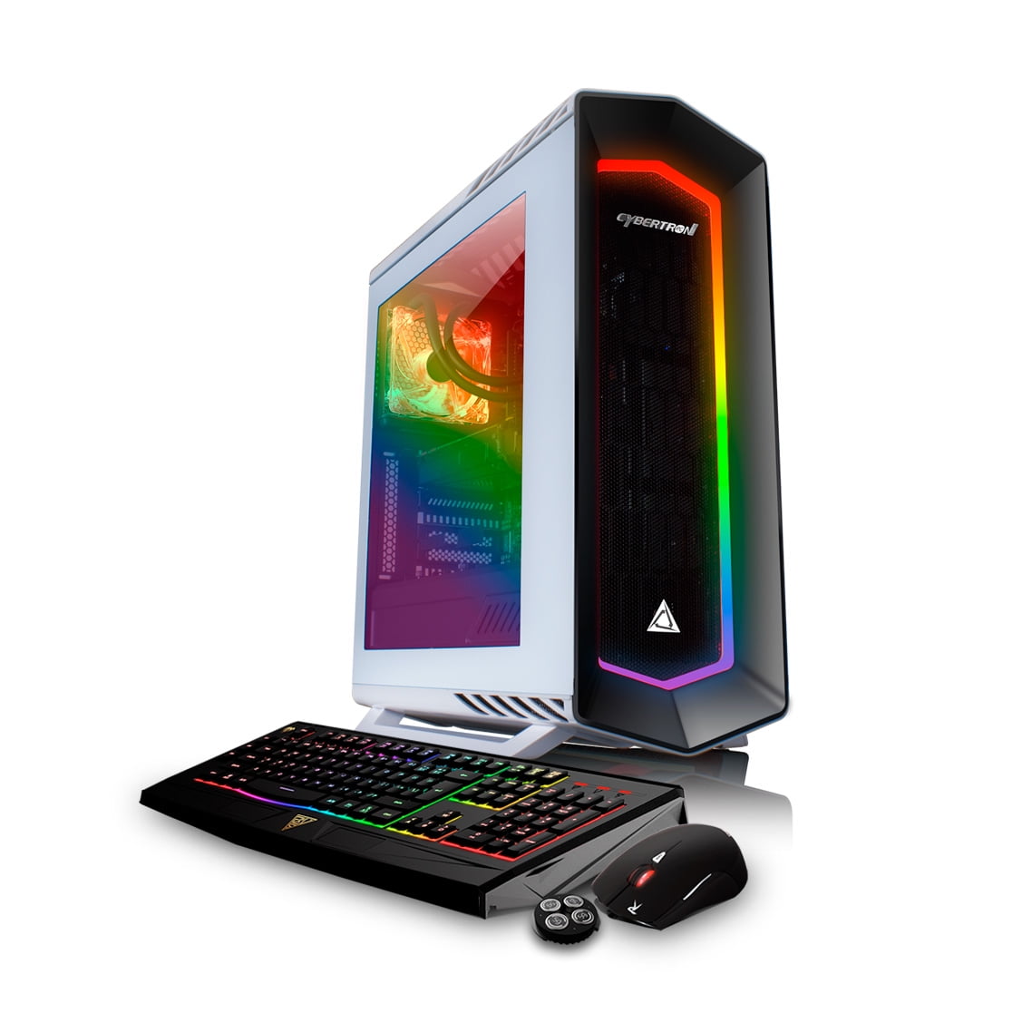 CybertronPC Gaming Desktop Computer Steel (Black)Intel Core i7 6900K Octa-Core 3.2 GHz, Liquid-Cooled, 32GB DDR4-2133,... by CybertronPC