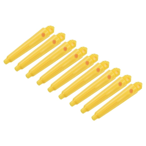 Uxcell 27mm Dart Shafts, 2BA Thread Plastic Dart Stems - 9 Pack (Yellow)