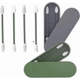thumbnail image 1 of 4-Pack Eco-Friendly Silicone Swabs with Travel Pouch for Makeup and Ear Care, 1 of 5