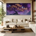 thumbnail image 6 of Canvas Wall Art Tree of Life - Large Abstract Canvas Prints with Colorful Graffiti Tree, Modern Nature Landscape Painting for Living Room Bedroom Decor, 6 of 7