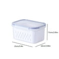 thumbnail image 3 of Fruit Vegetable Storage Containers For Fridge, Draining Fresh Containers Produce Storage Containers Large Organizer Bins With Lid And Colander Suitable For Household Refrigerator Kitchen Organization, 3 of 6