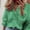 Green, variant on Shirts Plus Size Tops Casual T-Shirt Short V-Neck Top Summer Women's Sleeve Solid Print Dressy Ruffle Blouse