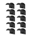 thumbnail image 2 of Kearding Paquete de 10 soportes de plástico para gorras de béisbol preperforados montados en la pared puerta trasera hogar Oficina sombrero Almacenamiento y organización del hogar Kearding HA064965-00, 2 of 6
