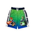 thumbnail image 2 of Super Mario Swim Shorts For Boys - Luigi Themed Gamer Swimming Trunks (3-4 Years) 2 of 14