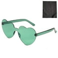 thumbnail image 2 of Ausyst Sunglasses Womens Heart Shaped Rimless Sunglasses Transparent Candy Color Frameless Glasses on Clearance, 2 of 2