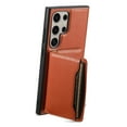 thumbnail image 5 of Detachable Wallet Case For Samsung S24 Ultra Credit Card Slot Holder, [Wireless Charging][Car Mount Magnetic]Premium Leather Kickstand Flip Hidden Shockproof Cover for Samsung Galaxy S24 Ultra, Brown, 5 of 15