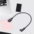thumbnail image 4 of 90 Degree Micro USB Male to Female Extension Cable Cord for Cellphone Mobile Phone Tablet and more, 4 of 7