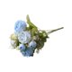 thumbnail image 1 of Ramo de flores artificiales Yuarrent Peonía Azul HA084178-04, 1 of 6