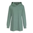 thumbnail image 4 of Lindreshi Sweater Dress Fall Fashion Womens Casual with Pocket Christmas Print Long Sleeve Loose Hooded Women Dress, 4 of 6