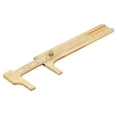 thumbnail image 2 of Vernier Caliper Caliper Ruler Jewelry Caliper Brass Caliper Double Scale Vernier Caliper Brass Jewelry Maker Measuring Ruler Authenticate Caliper80mm, 2 of 8