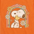 thumbnail image 3 of Peanuts - Retro Flower Rainbow - Toddler And Youth Short Sleeve Graphic T-Shirt, 3 of 6