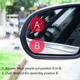 thumbnail image 3 of Naierhg Blind Spot Car Mirror 2pcs Car Blind Spot Rearview Mirror 360-degree Adjustable Frameless Convex Side Auxiliary Mirror for Car Safety Enhancement White, 3 of 8