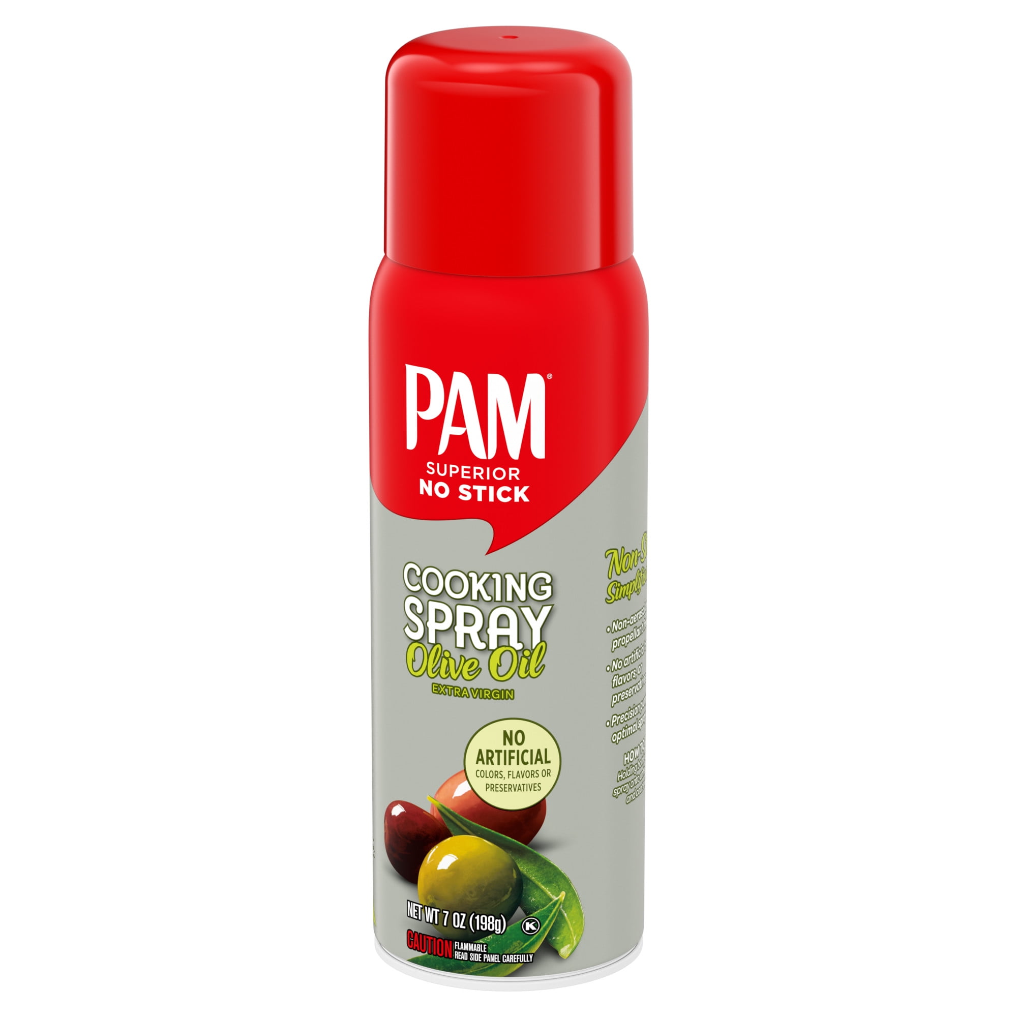 PAM Non-Aerosol Olive Oil Cooking Spray, Superior No Stick Spray Pump, 7 oz