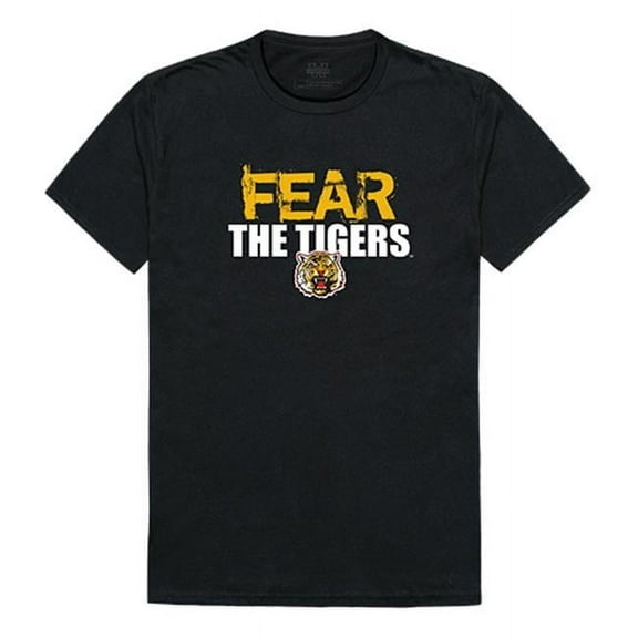 W Republic Apparel 518-170-E27-03 Grambling State University Fear Tee for Men, Black - Large