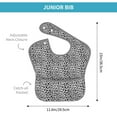thumbnail image 4 of Easygdp Black Leopard Bibs For Babies, Baby Bibs for Eating, Toddler Bibs, Waterproof Bibs, Feeding Bibs, for Toddlers, Boys, Girls, 4 of 8