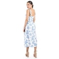 thumbnail image 3 of Vestido midi floral Roman Fashion /Juvenil, 4015 (Blanco /flor azul) blanco G, 3 of 5