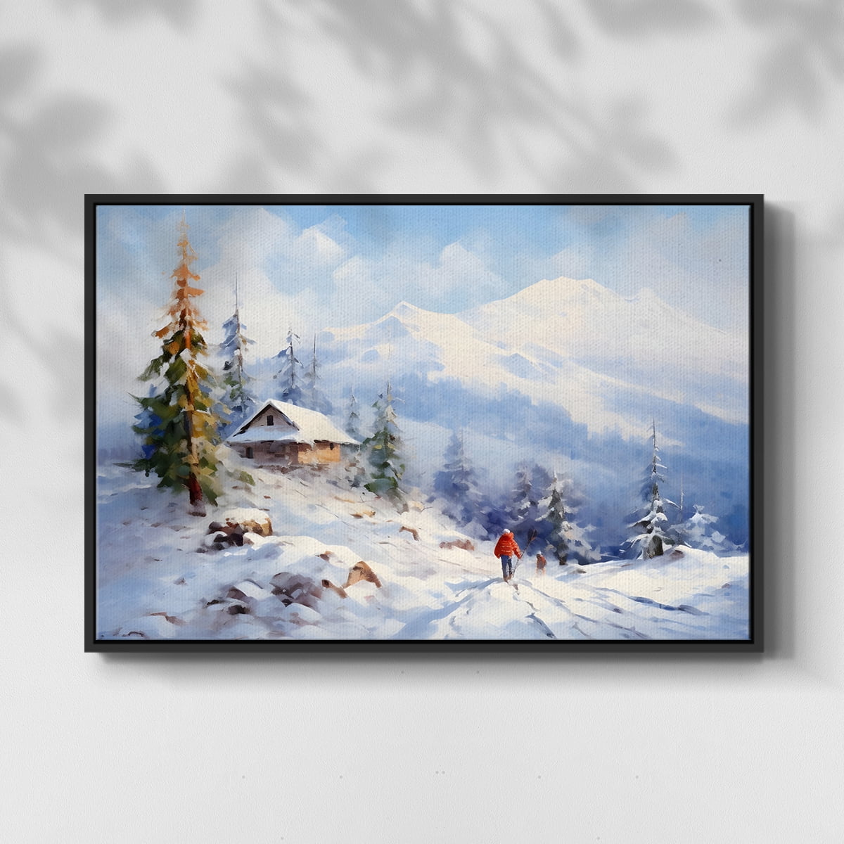 Vintage Landscape-CCXXIII By Wexford Home Framed in Black Wood Gallery Wrapped Canvas 27 in. x 41 in.