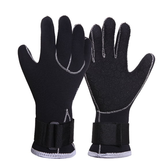 HOOWIFFY Anti Scratch Diving Gloves Made from 3mm Neoprene with Double Glued Strength in Black