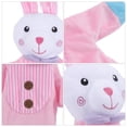thumbnail image 3 of Shisuyan Animal Hand Puppet Toys Rabbit Shape Puppet Pink Cloth 1Pcs 11.8x11in, 3 of 9