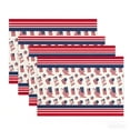 thumbnail image 2 of Aufmer Flag Pattern Festival Desktop Heat Resistant Mats Light Thin Portable Structure Easy Clean Feature For Family Restaurant Dining Table Daily Use Layout(4 Pcs), 2 of 6