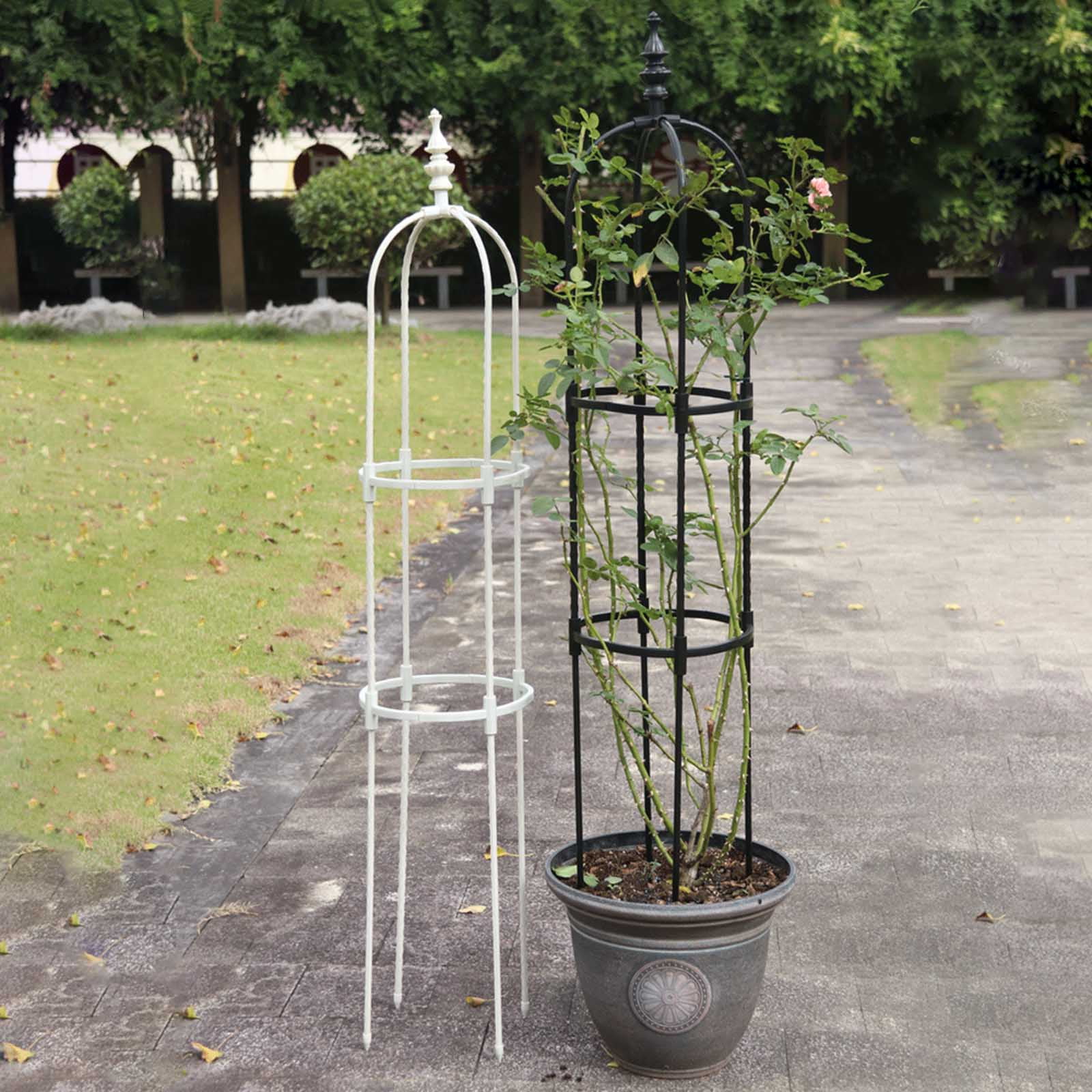 Tower Obelisk Garden Trellis Support Climbing Vine Flowers Stands Plant Cages for Tomato, Trellis, Climbing Plant